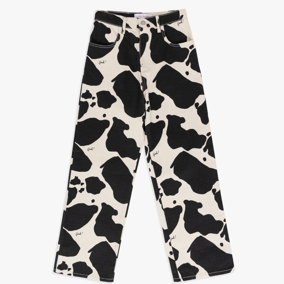 Lisa Says Gah Denim - NWT LISA SAYS GAH ROBYN JEANS- COW PRINT - SIZE 2